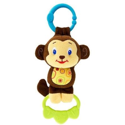Bright Starts , Pull & Shake Activity Toy with Pull String, Stuffed Animal for Baby, Newborn and up Elephant or Monkey, Assortment (1 piece) Bright Starts , Pull & Shake Activity Toy with Pull String, Stuffed Animal for Baby, Newborn and up Elephant or Monkey, Assortment (1 piece)