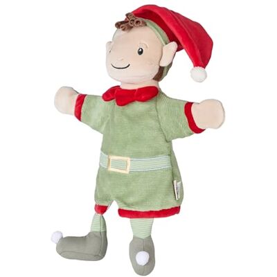 Sterntaler Handpuppe Wichtel, Kinder- und Babyspielzeug, weicher Flausch, süßes Halstuch, wattiert mit Polyesterwatte, 31 × 27 × 7 cm – steingrün Sterntaler Handpuppe Wichtel, Kinder- und Babyspielzeug, weicher Flausch, süßes Halstuch, wattiert mit Polyesterwatte, 31 × 27 × 7 cm – steingrün