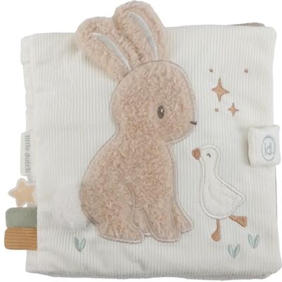 Little Dutch Fühlbuch Stoffbuch Babybuch aus weichem Stoff Aktivität, Entdecken und Knistern Hase weiß Newborn Naturals Little Dutch Fühlbuch Stoffbuch Babybuch aus weichem Stoff Aktivität, Entdecken und Knistern Hase weiß Newborn Naturals