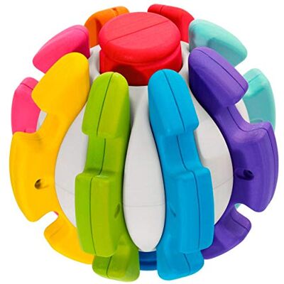Chicco 00009374000000 2 In 1 Babys Erster Kreativball, mehrfarbig Chicco 00009374000000 2 In 1 Babys Erster Kreativball, mehrfarbig