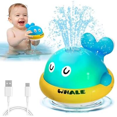 NEOVSUNY Badewannenspielzeug blau, Leuchtender spritzender Wal-Spielzeug,Wal-Sprinkler-Badespielzeug für Babys ab 1 Jahr,Leuchtend Badespielzeug Baby,Badewann Spielzeug Kinder Geschenk für Jungen und Mädchen NEOVSUNY Badewannenspielzeug blau, Leuchtender spritzender Wal-Spielzeug,Wal-Sprinkler-Badespielzeug für Babys ab 1 Jahr,Leuchtend Badespielzeug Baby,Badewann Spielzeug Kinder Geschenk für Jungen und Mädchen