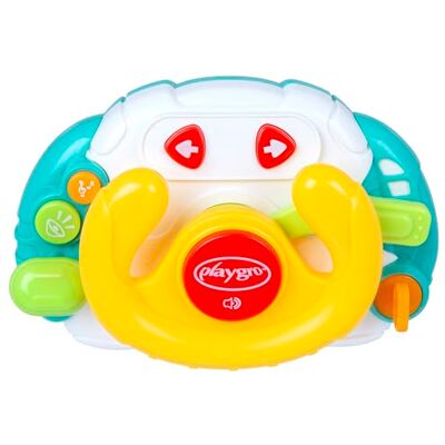 Playgro Little Tunes Mini Driver, Vroum Vroum, Eletronisches Lenkrad, Baby, 7 Melodien, ab 9 Monaten, Playgro Little Tunes Mini Driver, Vroum Vroum, Eletronisches Lenkrad, Baby, 7 Melodien, ab 9 Monaten,