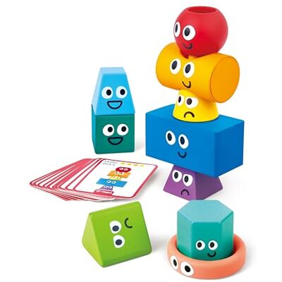 Hape Montessori-Stapelsteine Farbenfrohes Lernspielzeug, Motorikspielzeug aus Holz für Baby & Kleinkind, Motorikspielzeug zur Förderung von Feinmotorik, für Kinder ab 12 Monaten Hape Montessori-Stapelsteine Farbenfrohes Lernspielzeug, Motorikspielzeug aus Holz für Baby & Kleinkind, Motorikspielzeug zur Förderung von Feinmotorik, für Kinder ab 12 Monaten