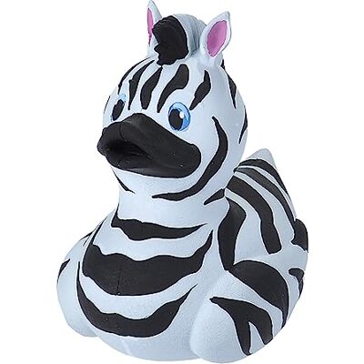 WILD REPUBLIC Rubber Duck Zebra, Gummiente, Badewannen-Geschenke für Kinder, Quietscheentchen, Badespielzeug für Babys, Gummiente lustig, Badeente zum Sammeln, 10 cm WILD REPUBLIC Rubber Duck Zebra, Gummiente, Badewannen-Geschenke für Kinder, Quietscheentchen, Badespielzeug für Babys, Gummiente lustig, Badeente zum Sammeln, 10 cm