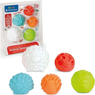 Clementoni Baby Sensory Balls Tiere 5 Bälle, 3-36 Monate, 17469, Multicolor Clementoni Baby Sensory Balls Tiere 5 Bälle, 3-36 Monate, 17469, Multicolor