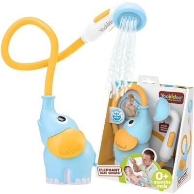 Yookidoo Elefant Duschkopf Baby Blau/Orange Geeignet für Neugeborene, Säuglinge und Kleinkinder Kann als Badespielzeug verwendet werden Kompakt und tragbar ab ca Yookidoo Elefant Duschkopf Baby Blau/Orange Geeignet für Neugeborene, Säuglinge und Kleinkinder Kann als Badespielzeug verwendet werden Kompakt und tragbar ab ca