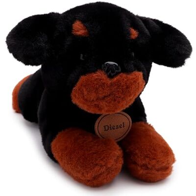 Toyland ® 25 cm (10 Zoll) Diesel der Rottweiler Plüschhund – liegender Plüschhund – Geeignet ab Geburt Toyland ® 25 cm (10 Zoll) Diesel der Rottweiler Plüschhund – liegender Plüschhund – Geeignet ab Geburt