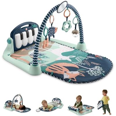 Fisher Price Kick und Play Klavier Baby Gym, Navy Fawn Fisher Price Kick und Play Klavier Baby Gym, Navy Fawn