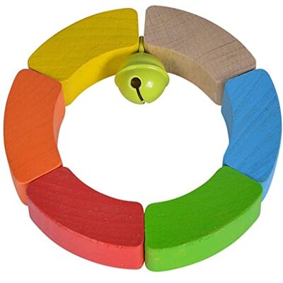 Eichhorn 100017039 Baby Greifling Kreis, geometrischer Greifling zur Förderung der motorischen Fähigkeiten, bunt, aus FSC 100 Prozent zertifiziertem Buchenholz, ab 3 Monaten Eichhorn 100017039 Baby Greifling Kreis, geometrischer Greifling zur Förderung der motorischen Fähigkeiten, bunt, aus FSC 100 Prozent zertifiziertem Buchenholz, ab 3 Monaten