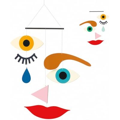 Djeco Make-A-Face Mobile – Spaß & einfach magnetisch, Holz-Mobile für Zuhause oder Geschenke – kreative Aktivität für Familie & Freunde, Schlafzimmer oder Kinderzimmer Dekor für Kinder Djeco Make-A-Face Mobile – Spaß & einfach magnetisch, Holz-Mobile für Zuhause oder Geschenke – kreative Aktivität für Familie & Freunde, Schlafzimmer oder Kinderzimmer Dekor für Kinder
