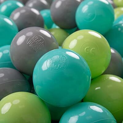 KIDDYMOON 700 Bunte Kunststoffbälle für Pool - Sicher für Kinder KIDDYMOON 700 Bunte Kunststoffbälle für Pool - Sicher für Kinder