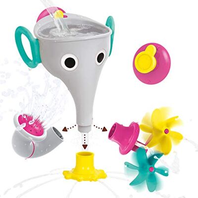 Yookidoo FunEleFun Fill ’N’ Sprinkle Badespielzeug – Elefantenrüssel-Trichter mit 3 austauschbaren Aufsätzen zum Drehen, Spritzen & Sprühen – Fördert STEM-Lernen (Grey) Yookidoo FunEleFun Fill ’N’ Sprinkle Badespielzeug – Elefantenrüssel-Trichter mit 3 austauschbaren Aufsätzen zum Drehen, Spritzen & Sprühen – Fördert STEM-Lernen (Grey)