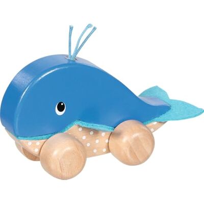 goki 55828 – Greiffahrzeug Wal aus Holz, Babyspielzeug mit Filzflossen Motorikspielzeug zum Greifen & Schieben, ab 1 Jahr goki 55828 – Greiffahrzeug Wal aus Holz, Babyspielzeug mit Filzflossen Motorikspielzeug zum Greifen & Schieben, ab 1 Jahr
