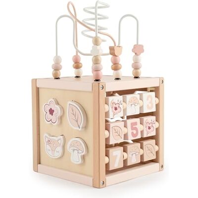 Bieco Motorikwürfel REH Ella XXL nachhaltiges Holz FSC® Spielwürfel Baby Motorikwürfel ab 1 Jahr Activity Würfel Activity Center Montessori Bieco Motorikwürfel REH Ella XXL nachhaltiges Holz FSC® Spielwürfel Baby Motorikwürfel ab 1 Jahr Activity Würfel Activity Center Montessori