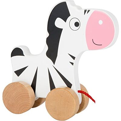 small foot 10610 Ziehspielzeug aus Holz mit niedlichem Zebra auf Vier naturbelassenen Rädern und Langer Schnur zum Hinterherziehen small foot 10610 Ziehspielzeug aus Holz mit niedlichem Zebra auf Vier naturbelassenen Rädern und Langer Schnur zum Hinterherziehen