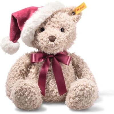 Steiff Kuscheltier Jimmy Teddybär Christmas, Süßes Stofftier mit Kunststoffaugen, Kinder, Jungen & Mädchen, Friends, 30 cm, Beige, 114267 Steiff Kuscheltier Jimmy Teddybär Christmas, Süßes Stofftier mit Kunststoffaugen, Kinder, Jungen & Mädchen, Friends, 30 cm, Beige, 114267