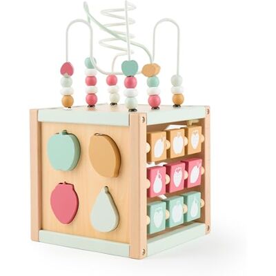 Bieco Motorikwürfel Berry XXL nachhaltiges Holz FSC® Spielwürfel Baby Motorikwürfel ab 1 Jahr Activity Würfel Activity Center Montessori Bieco Motorikwürfel Berry XXL nachhaltiges Holz FSC® Spielwürfel Baby Motorikwürfel ab 1 Jahr Activity Würfel Activity Center Montessori
