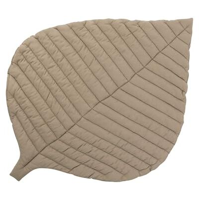 Toddlekind Krabbeldecke für Babys, Blattform, handgenäht, Baby-Spielmatte aus Bio-Baumwolle, 116 × 87 cm, Tan/Taupe Toddlekind Krabbeldecke für Babys, Blattform, handgenäht, Baby-Spielmatte aus Bio-Baumwolle, 116 × 87 cm, Tan/Taupe