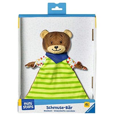 Ravensburger ministeps 4155 Schmuse-Bär 4155, Kuscheltier und Schmusetuch mit Rassel, Baby Spielzeug ab 0 Monate Ravensburger ministeps 4155 Schmuse-Bär 4155, Kuscheltier und Schmusetuch mit Rassel, Baby Spielzeug ab 0 Monate