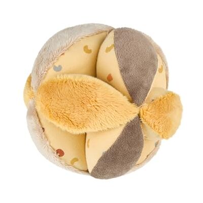 Sterntaler Stoffball Löwe Leo aus weichen Stoffkombinationen, Babyspielzeug mit Knisterpapier, Quietsche und Rassel, 14 × 14 × 14 cm – mattgelb Sterntaler Stoffball Löwe Leo aus weichen Stoffkombinationen, Babyspielzeug mit Knisterpapier, Quietsche und Rassel, 14 × 14 × 14 cm – mattgelb