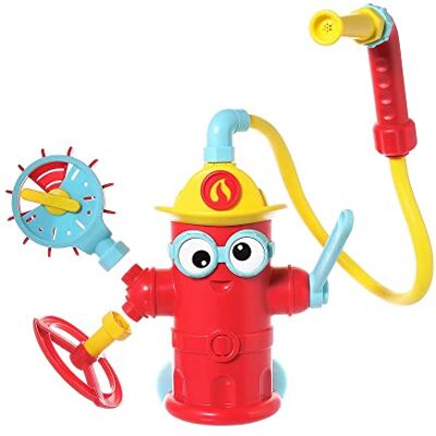 Yookidoo Badewannenspielzeug Feuerwehr Hydrant, Badespielzeug ab 3 Jahre Wasserspielzeug, Wasserpumpe, 4 Aufsätze, Sprühfunktion, Saugnäpfe, wasserdicht IPX7, Geschenk Junge 3 Jahre Yookidoo Badewannenspielzeug Feuerwehr Hydrant, Badespielzeug ab 3 Jahre Wasserspielzeug, Wasserpumpe, 4 Aufsätze, Sprühfunktion, Saugnäpfe, wasserdicht IPX7, Geschenk Junge 3 Jahre