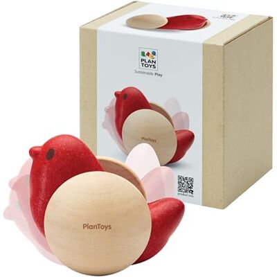 PlanToys ® Vogel Rollspielzeug Holz Krabbel- & Motorikspielzeug für Babys Motorik-Holzspielzeug ab 6 Monaten: der Vogel rollt, sein Kopf wippt. Lädt zum Krabbeln ein & schult die Koordination PlanToys ® Vogel Rollspielzeug Holz Krabbel- & Motorikspielzeug für Babys Motorik-Holzspielzeug ab 6 Monaten: der Vogel rollt, sein Kopf wippt. Lädt zum Krabbeln ein & schult die Koordination