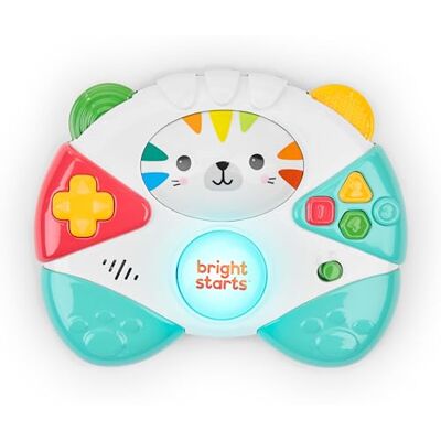 Bright Starts , Gamer Buddy Spielcontroller Babyspielzeug – Musikspielzeug mit Videospiel-Soundeffekten, Leuchtende Tasten & Melodien, Fördert Entwicklung, Tiger-Design, Für Babys Ab 6 Monaten Bright Starts , Gamer Buddy Spielcontroller Babyspielzeug – Musikspielzeug mit Videospiel-Soundeffekten, Leuchtende Tasten & Melodien, Fördert Entwicklung, Tiger-Design, Für Babys Ab 6 Monaten