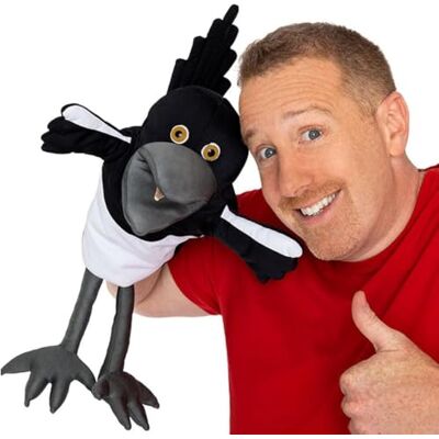 STEVE and MAGGIE Plush Toy – Maggie Magpie Hand Puppet for Kids 1+, Soft Bird Puppet for Pretend Play, Nursery Rhymes & Learning, Interactive Toddler Toy for Bedtime Story & Social Skills (Big) STEVE and MAGGIE Plush Toy – Maggie Magpie Hand Puppet for Kids 1+, Soft Bird Puppet for Pretend Play, Nursery Rhymes & Learning, Interactive Toddler Toy for Bedtime Story & Social Skills (Big)