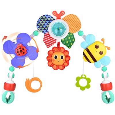 Gaethra Bogen für Kinderwagen, Musikspielzeug Mobile Honeybee Krippe Spielzeug zum Mitnehmen (A) Gaethra Bogen für Kinderwagen, Musikspielzeug Mobile Honeybee Krippe Spielzeug zum Mitnehmen (A)