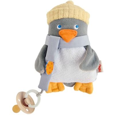 HABA Schnullertier Pinguin – Weiches Kuscheltier mit Schnullerhalter für Babys ab Geburt – Liebevolle Einschlafhilfe und ideales Geschenk zur Taufe, 17 cm HABA Schnullertier Pinguin – Weiches Kuscheltier mit Schnullerhalter für Babys ab Geburt – Liebevolle Einschlafhilfe und ideales Geschenk zur Taufe, 17 cm