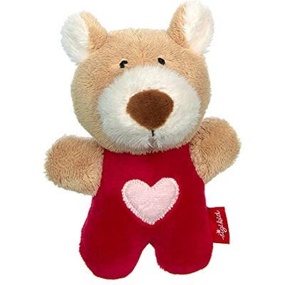 Sigikid 42800 Rassel Bär Red Stars Mädchen Babyspielzeug empfohlen ab Geburt rot/beige Sigikid 42800 Rassel Bär Red Stars Mädchen Babyspielzeug empfohlen ab Geburt rot/beige