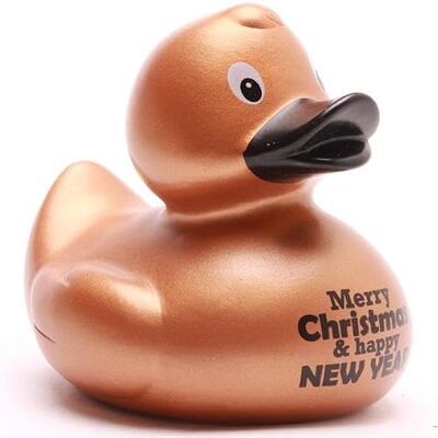 Duckshop I Farbige Xmas & New Year Enten (Badeente Merry Christmas & Happy New Year -Gold) Duckshop I Farbige Xmas & New Year Enten (Badeente Merry Christmas & Happy New Year -Gold)