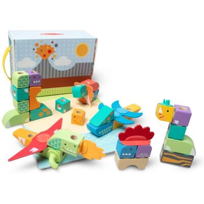 Melissa & Doug Blockables Dino Playset Melissa & Doug Blockables Dino Playset