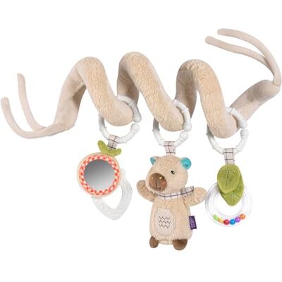 Fehn Activity-Spirale Capybara Clara – Motorikspielzeug mit Lernfunktionen Zum Berühren, Fühlen und Spielen – für zu Hause und unterwegs – für Babys ab Geburt Fehn Activity-Spirale Capybara Clara – Motorikspielzeug mit Lernfunktionen Zum Berühren, Fühlen und Spielen – für zu Hause und unterwegs – für Babys ab Geburt
