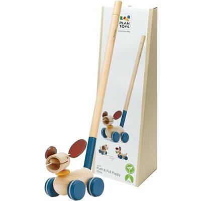 PlanToys Ziehspielzeug und Schiebespielzeug Hund Schiebetier Hund Nachziehtiere ab 1 Jahr aus Holz Nachziehspielzeug 3-in-1 Holzspielzeug PlanToys Ziehspielzeug und Schiebespielzeug Hund Schiebetier Hund Nachziehtiere ab 1 Jahr aus Holz Nachziehspielzeug 3-in-1 Holzspielzeug