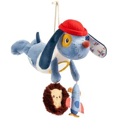 Lilliputiens Jules der Hund 83590 Plüschtier, tragbar, 26 cm, ab 3 Monaten, Blau Lilliputiens Jules der Hund 83590 Plüschtier, tragbar, 26 cm, ab 3 Monaten, Blau