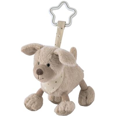 Sterntaler Spielzeuganhänger Hund Lucky Kinderwagen Spielzeug aus weichem Stoff Baby Spielzeug zum Aufhängen Spielbogen Anhänger mit sternförmiger Aufhängung, graubeige Sterntaler Spielzeuganhänger Hund Lucky Kinderwagen Spielzeug aus weichem Stoff Baby Spielzeug zum Aufhängen Spielbogen Anhänger mit sternförmiger Aufhängung, graubeige