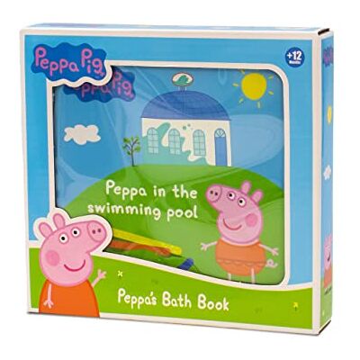 DQB DeQUBE Peppa Pig Badebuch Peppa Wutz mit 10 verschiedenen Illustrationen Badespielzeug und Pool ab 12 Monaten (DeQube 919D00050) DQB DeQUBE Peppa Pig Badebuch Peppa Wutz mit 10 verschiedenen Illustrationen Badespielzeug und Pool ab 12 Monaten (DeQube 919D00050)