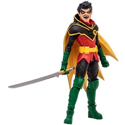 McFarlane Toys DC Multiverse Robin (DC vs. Vampires) Gold Label Actionfigur 17,8 cm detailliertes Sammlerstück mit 22 Artikulationspunkten und Vampirjagd-Zubehör McFarlane Toys DC Multiverse Robin (DC vs. Vampires) Gold Label Actionfigur 17,8 cm detailliertes Sammlerstück mit 22 Artikulationspunkten und Vampirjagd-Zubehör