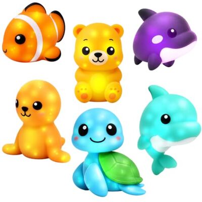 JoyPlus 6 Stück Badespielzeug Baby ab 1 2 3 4 Jahr, Badewannenspielzeug Kinder JoyPlus 6 Stück Badespielzeug Baby ab 1 2 3 4 Jahr, Badewannenspielzeug Kinder