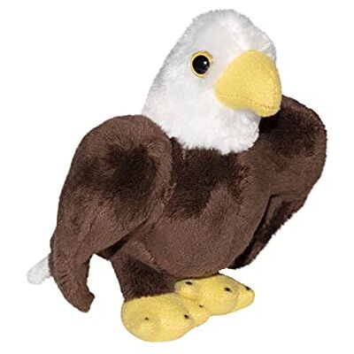 WILD REPUBLIC Pocketkins Weißkopfseeadler, Kuscheltier 12cm, Geschenk für Baby Showers, Plüschtier für Kinder, realistische Plüschtiere, kleiner Kuscheltier-Hund, Füllung aus recycelten Wasserflaschen WILD REPUBLIC Pocketkins Weißkopfseeadler, Kuscheltier 12cm, Geschenk für Baby Showers, Plüschtier für Kinder, realistische Plüschtiere, kleiner Kuscheltier-Hund, Füllung aus recycelten Wasserflaschen