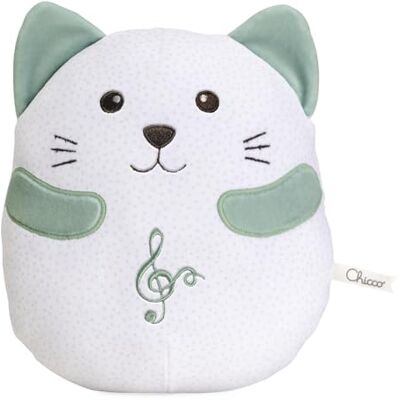 Chicco Schnurrende Katze, Interaktives Plüschtier, Imitiert den Klang und die Vibrationen einer Schnurrenden Katze, Klassische Musik, Weiches Kissen, Waschmaschinenfest, Babyspielzeug ab 0 Monaten Chicco Schnurrende Katze, Interaktives Plüschtier, Imitiert den Klang und die Vibrationen einer Schnurrenden Katze, Klassische Musik, Weiches Kissen, Waschmaschinenfest, Babyspielzeug ab 0 Monaten