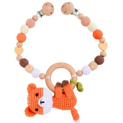 Suxdlan Autositz-Hängespielzeug, Gehäkelte Tiere, Kinderwagen-Spielzeug Ansprechende, sanfte Glockentöne, handgefertigte, sichere Materialien, kompatibel mit Kinderwagen, Autositzen und Suxdlan Autositz-Hängespielzeug, Gehäkelte Tiere, Kinderwagen-Spielzeug Ansprechende, sanfte Glockentöne, handgefertigte, sichere Materialien, kompatibel mit Kinderwagen, Autositzen und