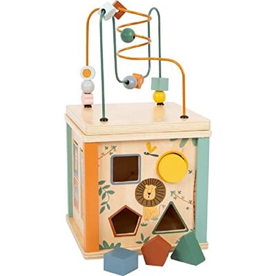small foot Motorikwürfel "Safari" aus Holz, Lernspielzeug für Babys und Kleinkinder, 5 Seiten, ab 12 Monaten, 11960 small foot Motorikwürfel "Safari" aus Holz, Lernspielzeug für Babys und Kleinkinder, 5 Seiten, ab 12 Monaten, 11960
