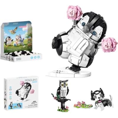 Genruron Elefanten Bausteine Set, 552 Teile 3 in 1 Tierbauset mit 3 Bauoptionen Tier Bausteine mit 3 Bauoptionen – Elefant, Koala, Kaninchen, Kreative Tier Bauklötze Kit, Ausstellungsmodell für Dekoration Genruron Elefanten Bausteine Set, 552 Teile 3 in 1 Tierbauset mit 3 Bauoptionen Tier Bausteine mit 3 Bauoptionen – Elefant, Koala, Kaninchen, Kreative Tier Bauklötze Kit, Ausstellungsmodell für Dekoration