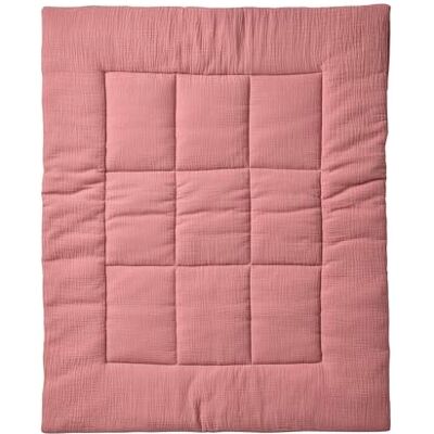 Vertbaudet Bodenmatte/Parkbodenmatte, einfarbig, Gaze und Baumwollperkal, Terrakotta, 100 x 100 cm Vertbaudet Bodenmatte/Parkbodenmatte, einfarbig, Gaze und Baumwollperkal, Terrakotta, 100 x 100 cm
