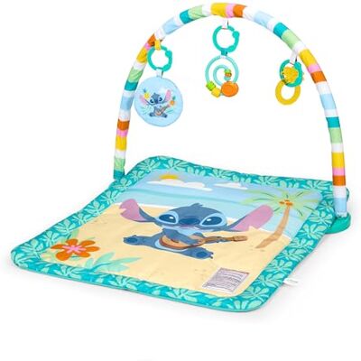 Bright Starts Disney Baby Stitch Island Adventure Spielbogen mit 3 Sensory-Spielzeugen, leicht zu reinigen, ab Neugeborenem Bright Starts Disney Baby Stitch Island Adventure Spielbogen mit 3 Sensory-Spielzeugen, leicht zu reinigen, ab Neugeborenem