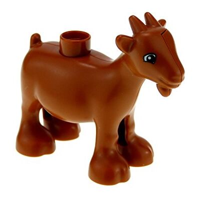 Lego 1 x Duplo Tier Ziege dunkel orange braun Bauernhof Zoo Zirkus Farm Tierpark 11369c01pb01 Lego 1 x Duplo Tier Ziege dunkel orange braun Bauernhof Zoo Zirkus Farm Tierpark 11369c01pb01