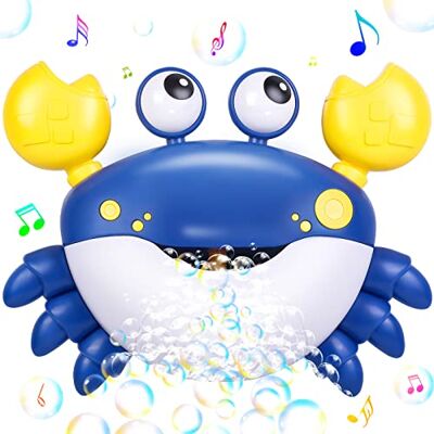 Jiosdo Badewannenspielzeug, Krabbe Badespielzeug Baby Bubble Mit Musik Badewanne Spielzeug Kinder, Bath Toys Wasserspielzeug, Geschenke für Jungen und Mädchen (Blau) Jiosdo Badewannenspielzeug, Krabbe Badespielzeug Baby Bubble Mit Musik Badewanne Spielzeug Kinder, Bath Toys Wasserspielzeug, Geschenke für Jungen und Mädchen (Blau)