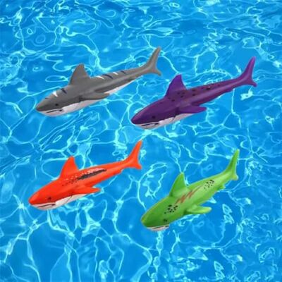 Xrten 4 Stücke Tauchen Spielzeug,Kinder Hai Unterwasser Spielzeug Schwimmbad Spielzeug Xrten 4 Stücke Tauchen Spielzeug,Kinder Hai Unterwasser Spielzeug Schwimmbad Spielzeug